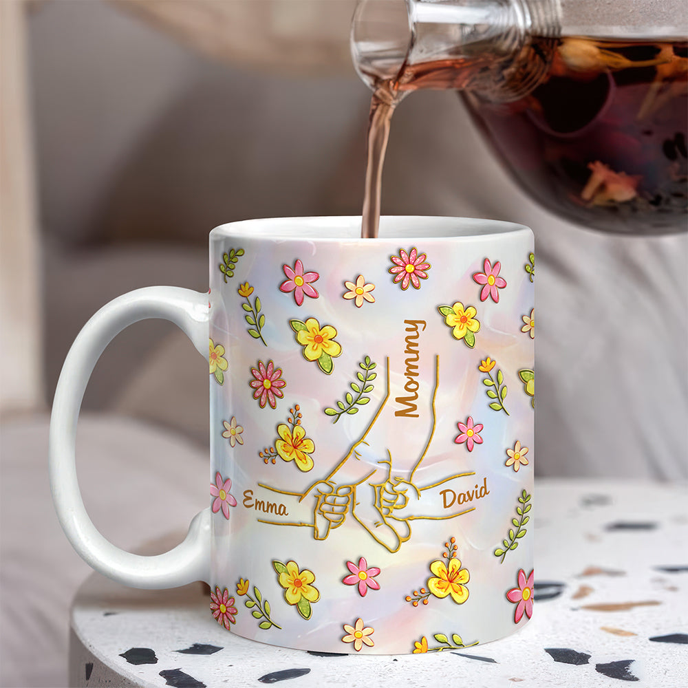 Personalized Name Mother's Day 3D Inflated Effect Mug Gifts For Mom, Grandma HA75 920710
