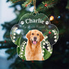 Custom Pet Photo Birth Flower Acrylic Ornament Gift for Pet Owners LM32 669751