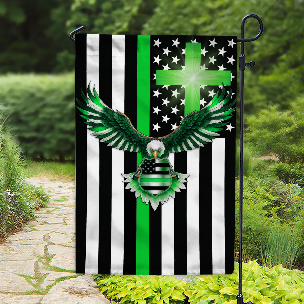 Custom American Flag With Family Name  - Personalized Garden Flag LM32 897227