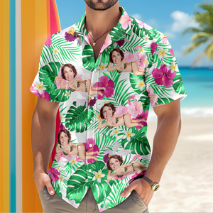 Custom Face Funny Hawaii Shirt Gifts For Husband, Boyfriend HA75 892718