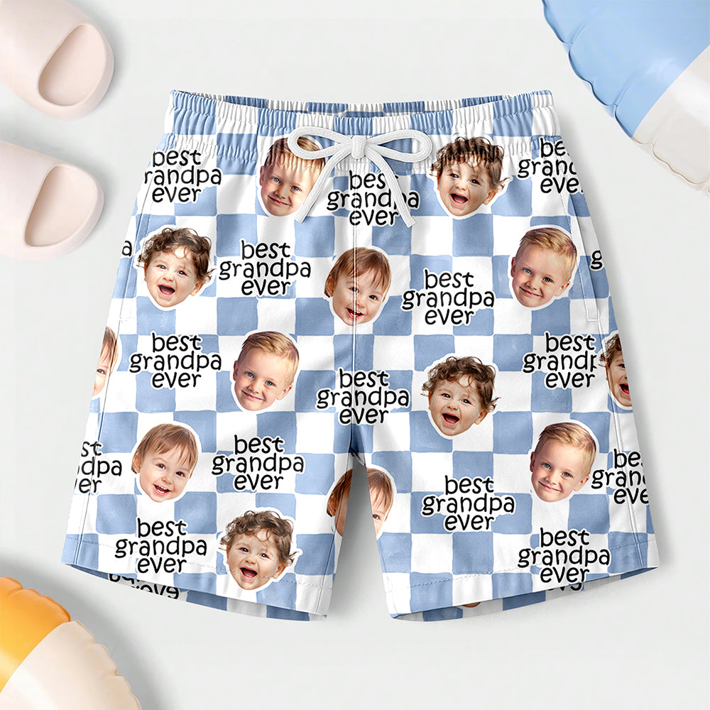 Custom Baby Face Best Dad, Mom Ever Beach Short For Family TH10 169929