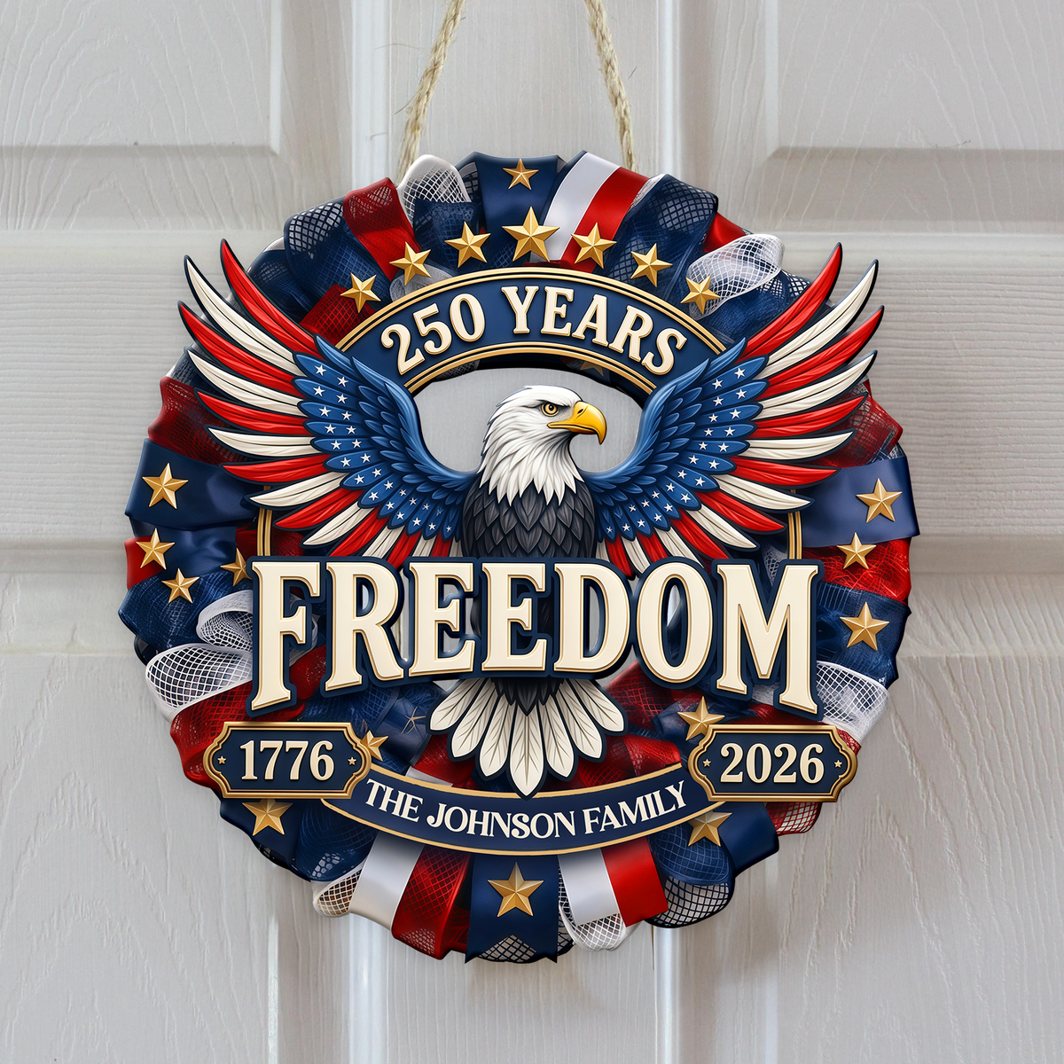 250 Years of Freedom 1776–2026 America Anniversary Door Sign HA75 920762