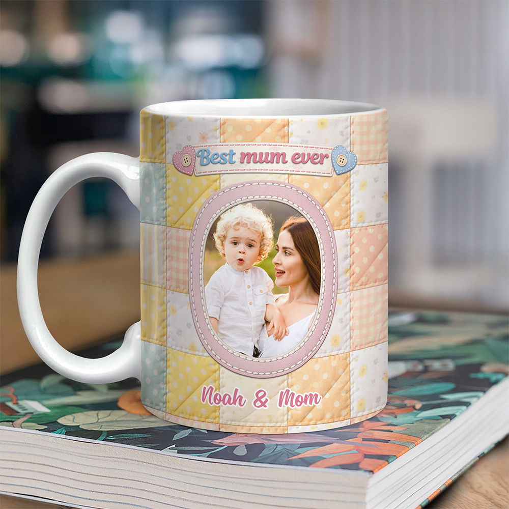 Custom Photo Best Mom Ever 3D Effect Mug Mother’s Day Gift TH10 898863