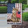 Custom Photo My Cat Loves America 250 Years of Freedom Patriotic Garden Flag HA75 898910