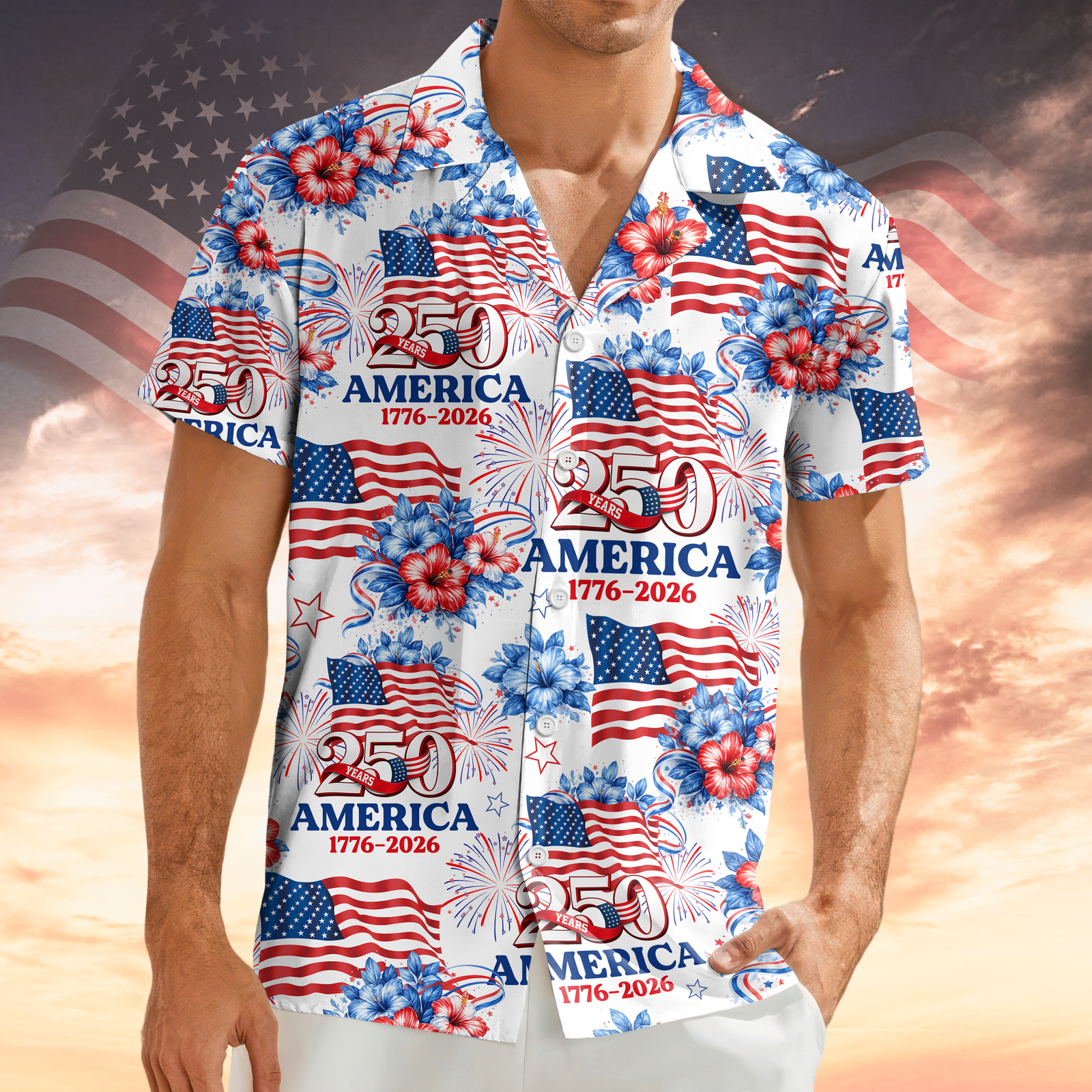 250 Years America 1776-2026 Patriotic Hawaii Shirt HA75 920180