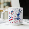 Custom Name You Are The World's Best Dog Dad Ever We Woof You American Flag Paw Mug TH10 170165
