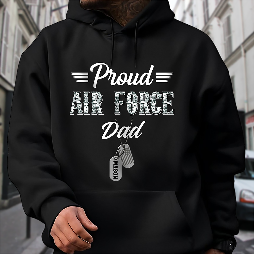 Custom Name Soldier Proud Mom, Proud Dad Shirt – Personalized Family Military Dark Shirt HA75 921064