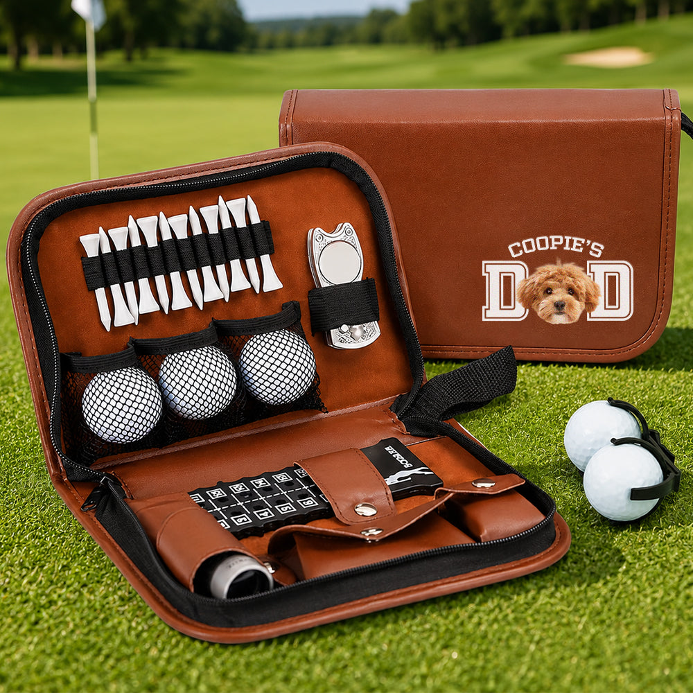 Custom Photo Dog Cat Dad Mom Print Golf Gift Set HA75 921322