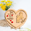 Custom Kids' Names You Are The Piece That Holds Us Together 2-Layered Wooden Plaque Mother's Day Gift CH07 910904