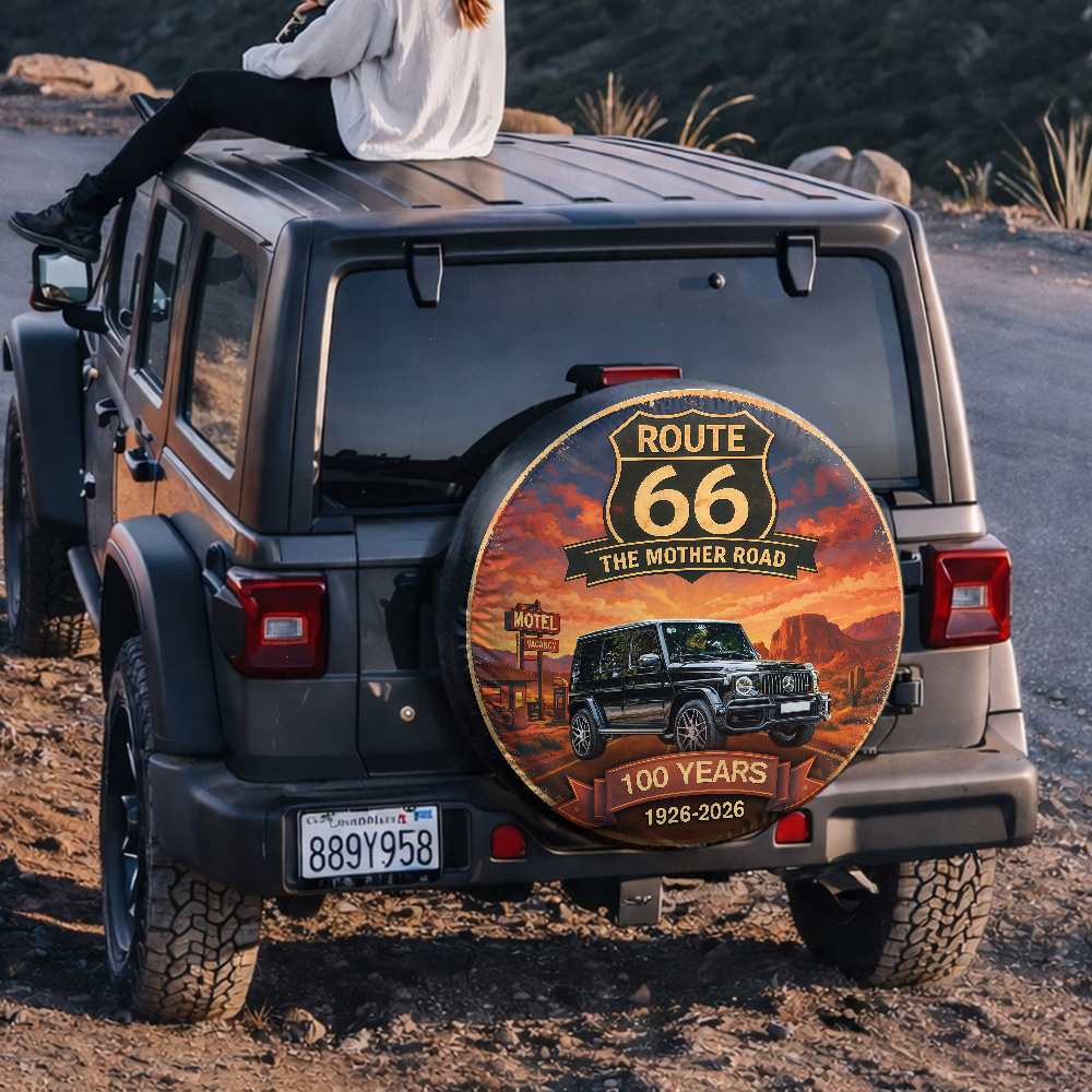 Custom Photo Route 66 The Mother Road 100 Years Tire Cover TH10 898677