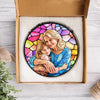 Custom Photo Stained Glass Suncatcher For Family TH10 170905