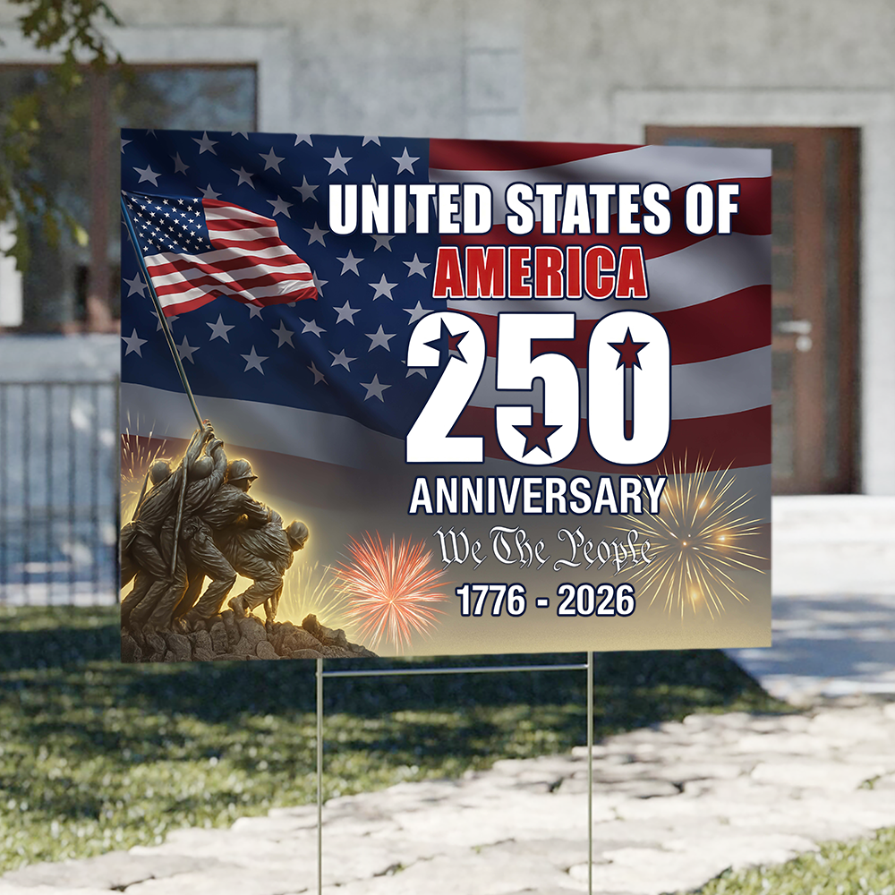 250 Years of America 1776 2026 We The People Patriotic Yard Sign CH07 896974
