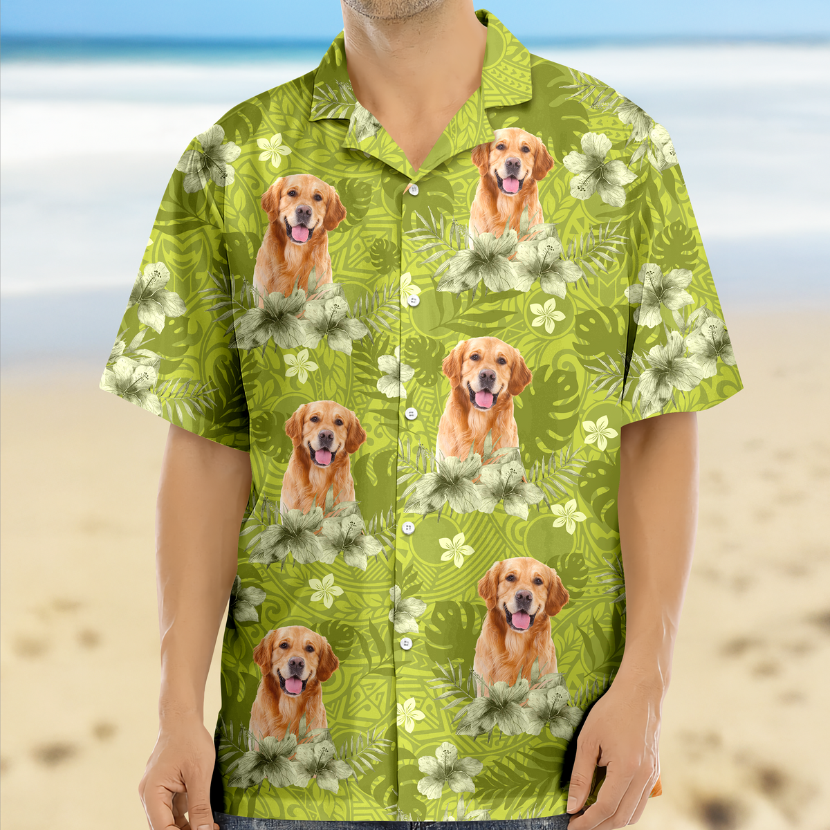 Custom Photo Dog Lovers Summer Tropical Vibe - Personalized Hawaiian Shirt LM32 893685