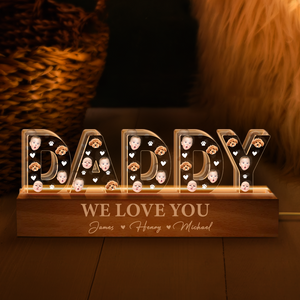 Custom Face Photo Daddy LED Night Light For Father's Day TH10 892591