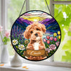 Custom Dog Portrait Stained Glass Suncatcher Gift For Dog Mom CH07 180168