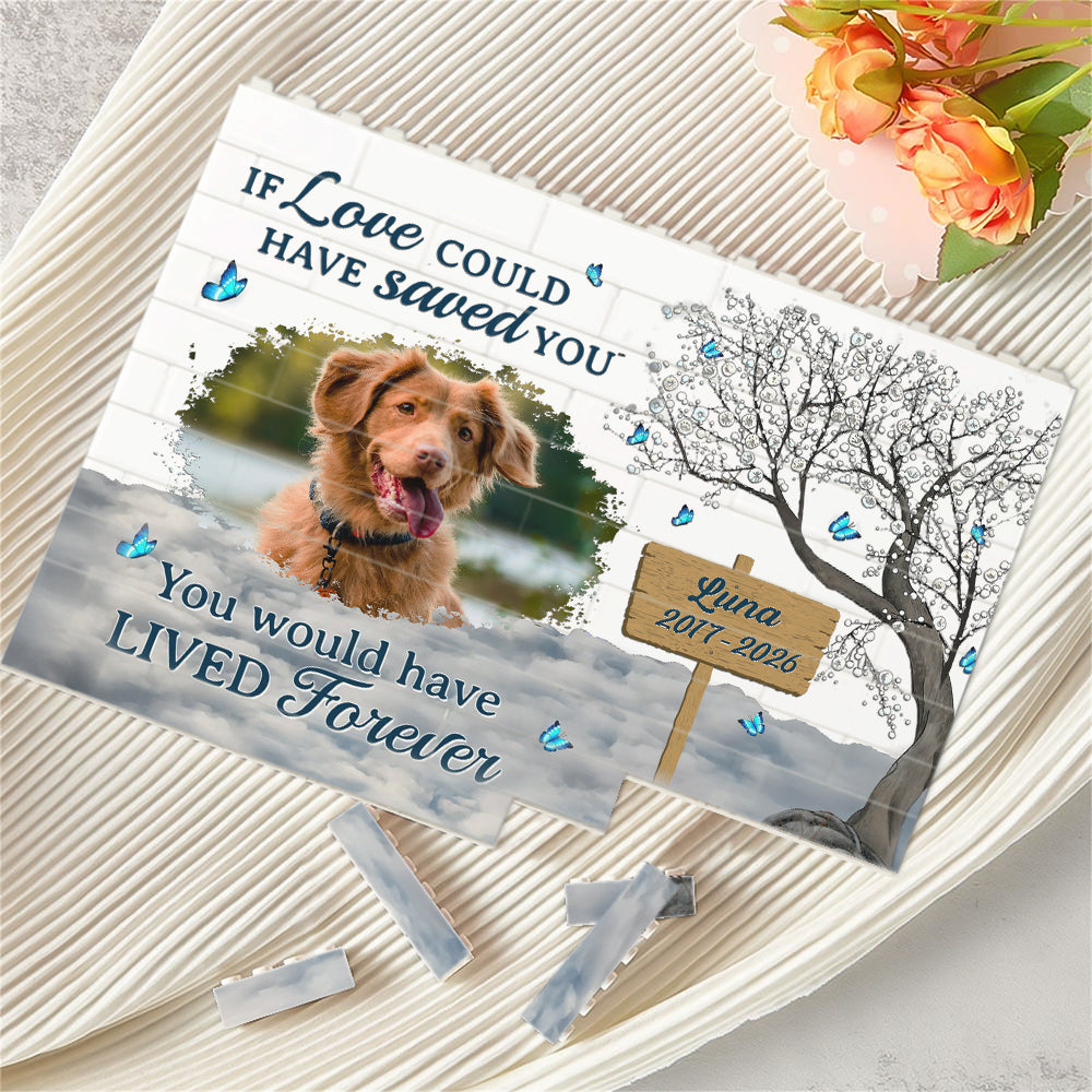 Custom Photo You Were My Favorite Hello And My Hardest Goodbye Pet Memorial Building Block CH07 911648