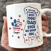 Custom Name You Are The World's Best Dog Dad Ever We Woof You American Flag Paw Mug TH10 170165