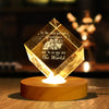 Custom Photo To The World You Are A Grandma Engraved Crystal Photo With Light HA75 920546