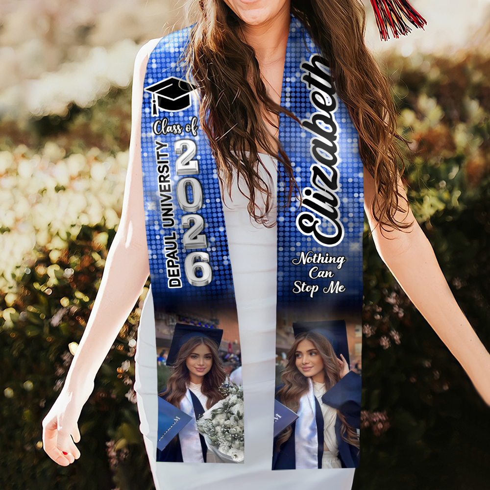 Custom Photo Class Of 2026 Graduation Celebration Stole CH07 910266