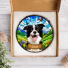 Custom Dog Portrait Stained Glass Suncatcher Gift For Dog Mom CH07 180168