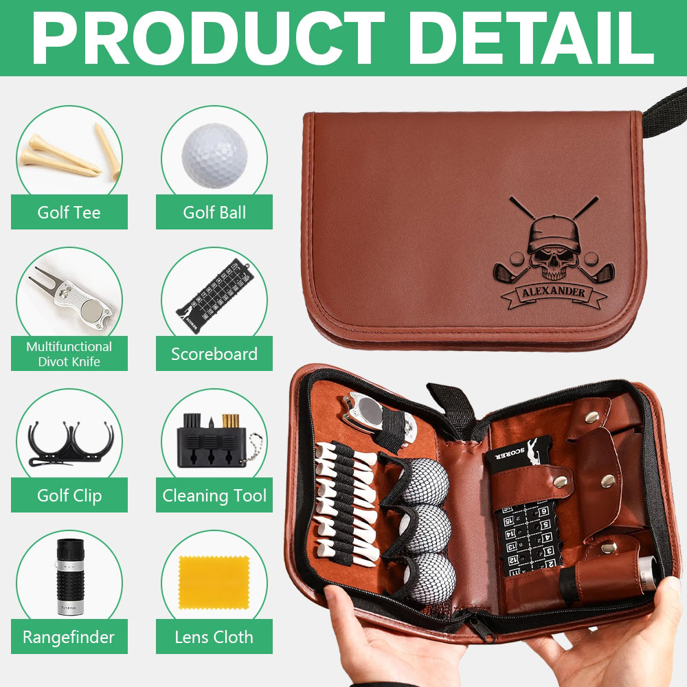 Custom Name Personalized Golf Skull Golf Gift Set Engraved Accessories for Golfer HA75 898676