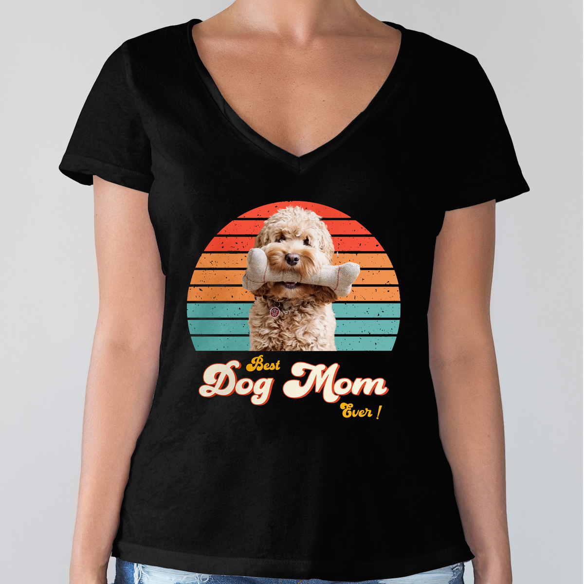 Custom Photo Best Dog Dad Ever Retro Shirt CH07 896022