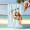 Custom Dog Portrait Beach Towel - Personalized Pet Lover Gift CH07 911466