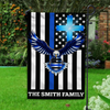 Custom American Flag With Family Name  - Personalized Garden Flag LM32 897227