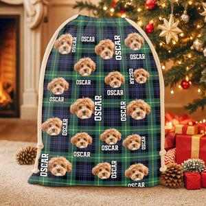 Custom Dog Photo Christmas Gift Bag For Your Dog TH10 896999