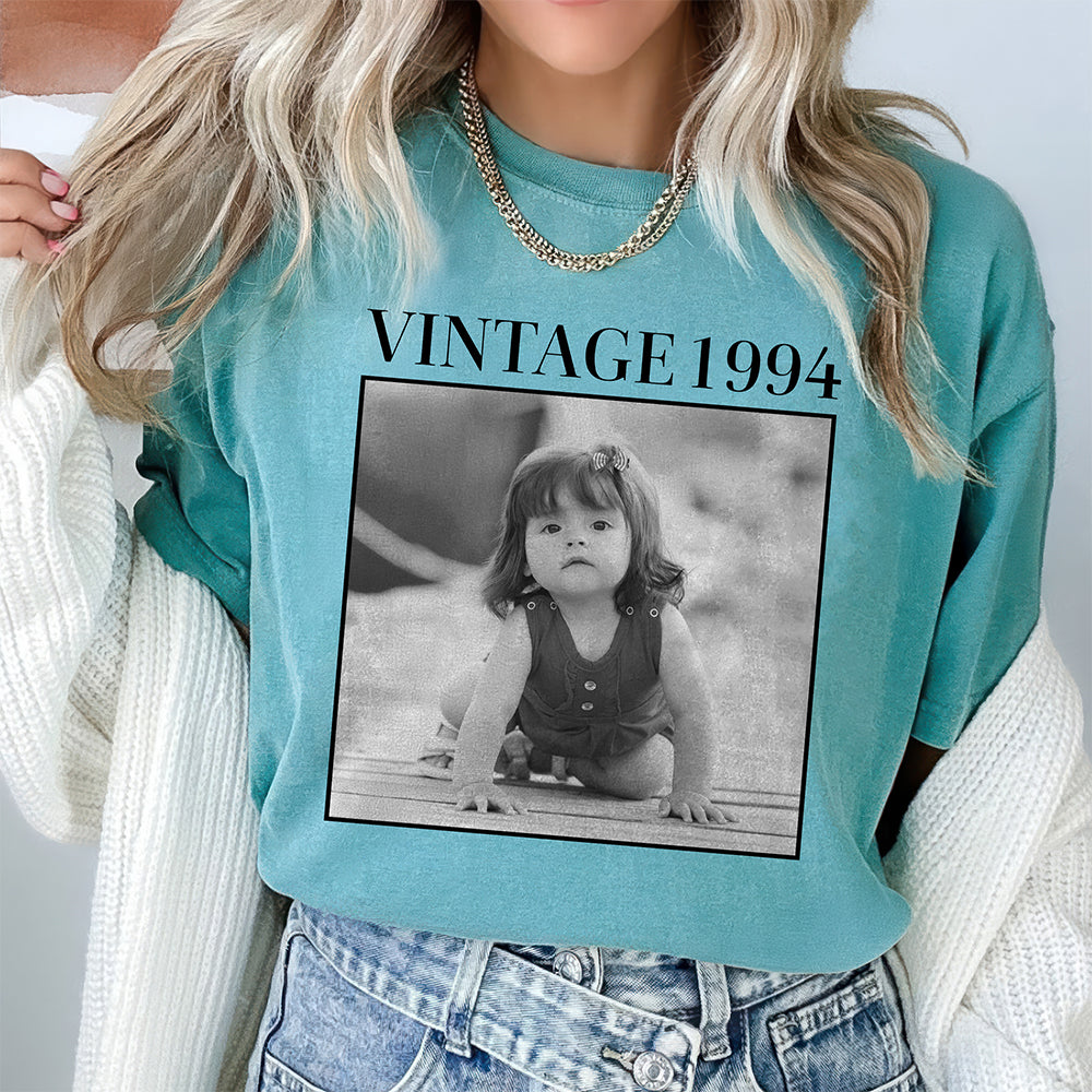Custom Photo and Year Birthday Vintage Comfort Shirt HA75 897270