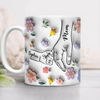 Hold My Hand, Hold My Heart  Personalized Family 3D Inflated Effect Printed Mug HA75 897128