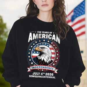 250 Years of America Anniversary Independence Day 2026 Dark Shirt CH07 896698