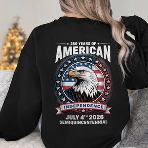 250 Years of America Anniversary Independence Day 2026 Back Side Dark Shirt CH07 896752
