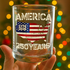 250 Years America Anniversary 250th Independence Day Whiskey Glass HA75 897356