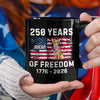 Custom Dog America 250 of Freedom Black Mug For Dog Lovers LM32 895317