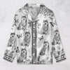 Custom Dog Breeds Chinoiserie Toile De Jouy Style Personalized Satin Pajamas TH10 894401