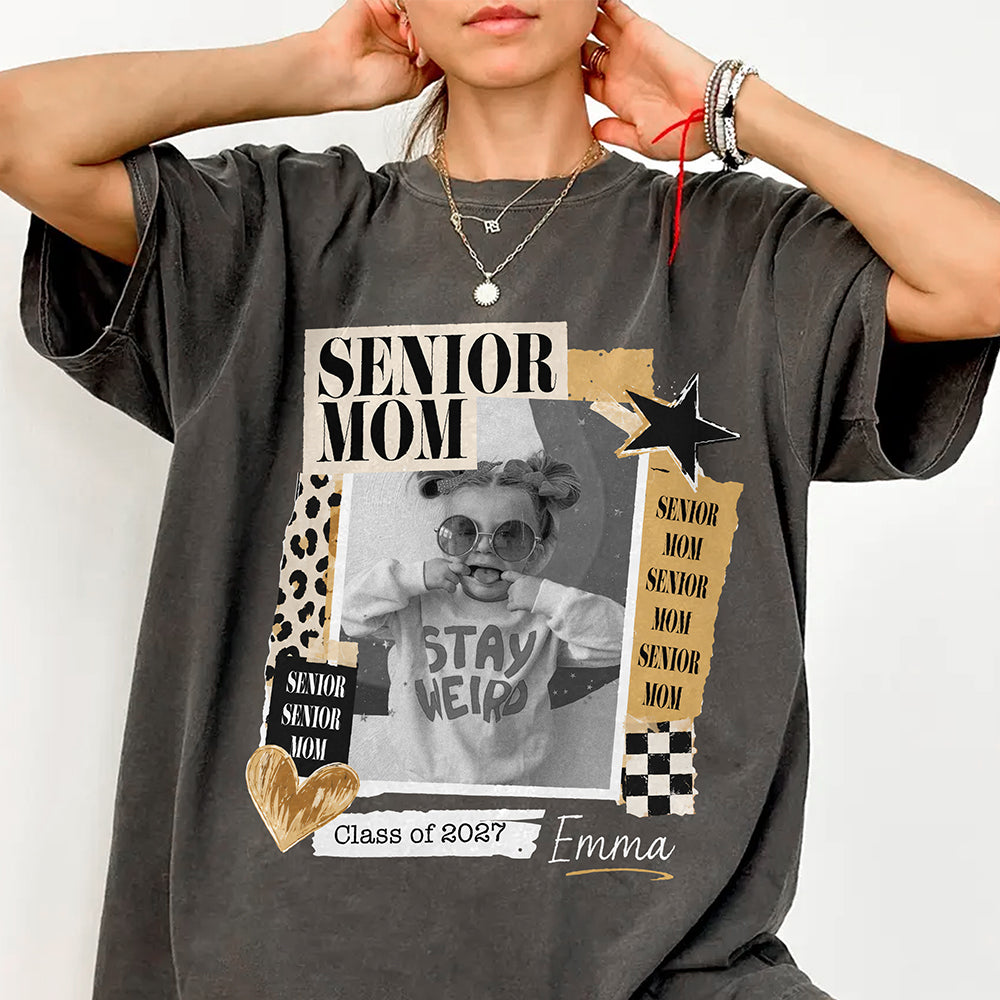 Custom Photo Senior Mom Dad Class Of 2027 Comfort Shirt HO82 903218