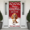 Custom 3D Cute Dog Merry Christmas and Happy New Years Door Cover LM32 897135