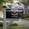 Personalized Patriotic 250th Anniversary God Bless America Eagle 1776–2026 Mailbox Decal HO82 901008