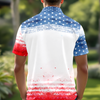 Personalized America Dog Dad Polo Shirt LM32 899113