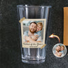 Custom Photo Father Of the Bride Or Groom Vintage Beer Glass - Gift For Dad, Father's Day HO82 902316