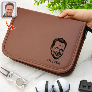 Custom Face Photo Golf Personalized Golf Gift Set Engraved Accessories for Golfer, Golf Ball Marker HA75 898510