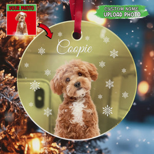 Custom Photo Dog Mirrored Acrylic Ornament For Dog Lovers TH10 891827