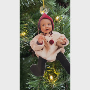 Custom Photo Kid Baby Acrylic Ornament Christmas DM01 891413