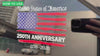 250 Years Of American Anniversary Car Window Decal Sticker TH10 898407