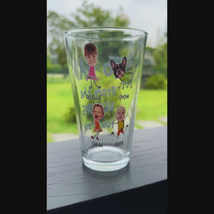 Happy Father's Day Custom Photo From The Reasons You Drink Print Beer Glass HO82 890546