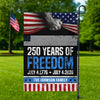Custom Family Name 250 Years Of Freedom 1776-2026 Garden Flag LM32 895371