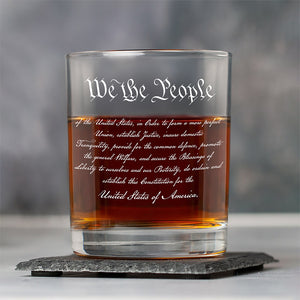We The People Sympathy Quote For 250 Years of Freedom Whiskey Glass LM32 895483