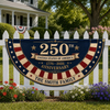 Personalized 250th Anniversary of America Non Fan Flag, Custom Family Name Patriotic 1776-2026 Flag Decor CH07 911634