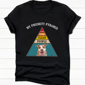 My Priority Pyramid Personalized Dog Cat Pet Photo Shirt C285